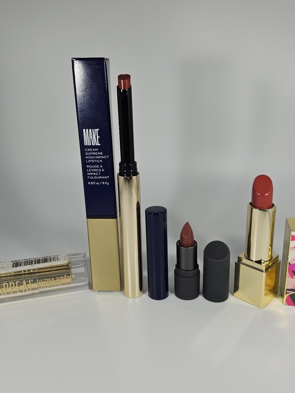 Light Berry Lipstick Lot (3 FULL-SIZES & 1 DELUXE SAMPLE-SIZE)